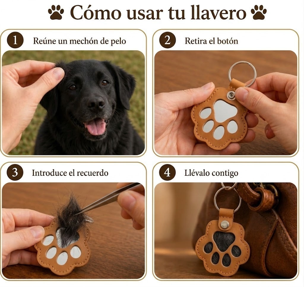 Llavero recuerdo mascota